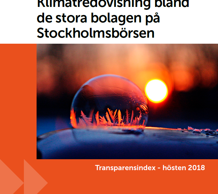 Klimatredovisning bland de stora bolagen på Stockholmsbörsen