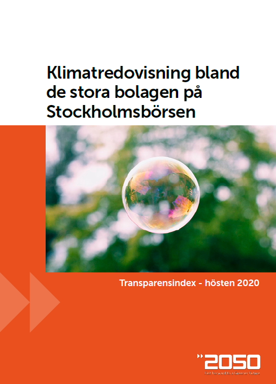 Klimatredovisning bland de stora bolagen på Stockholmsbörsen